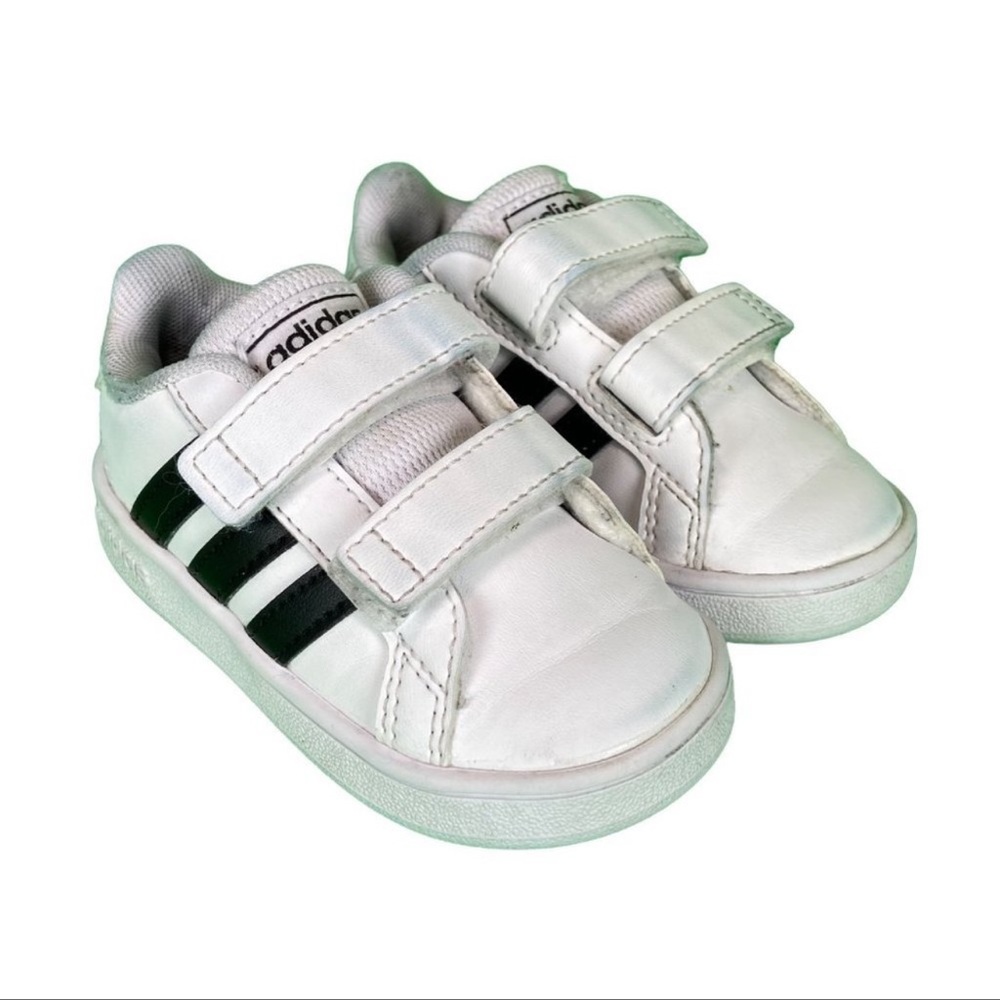 Adidas Originals Grand Court Shoes Toddler Size 5 White Sneakers